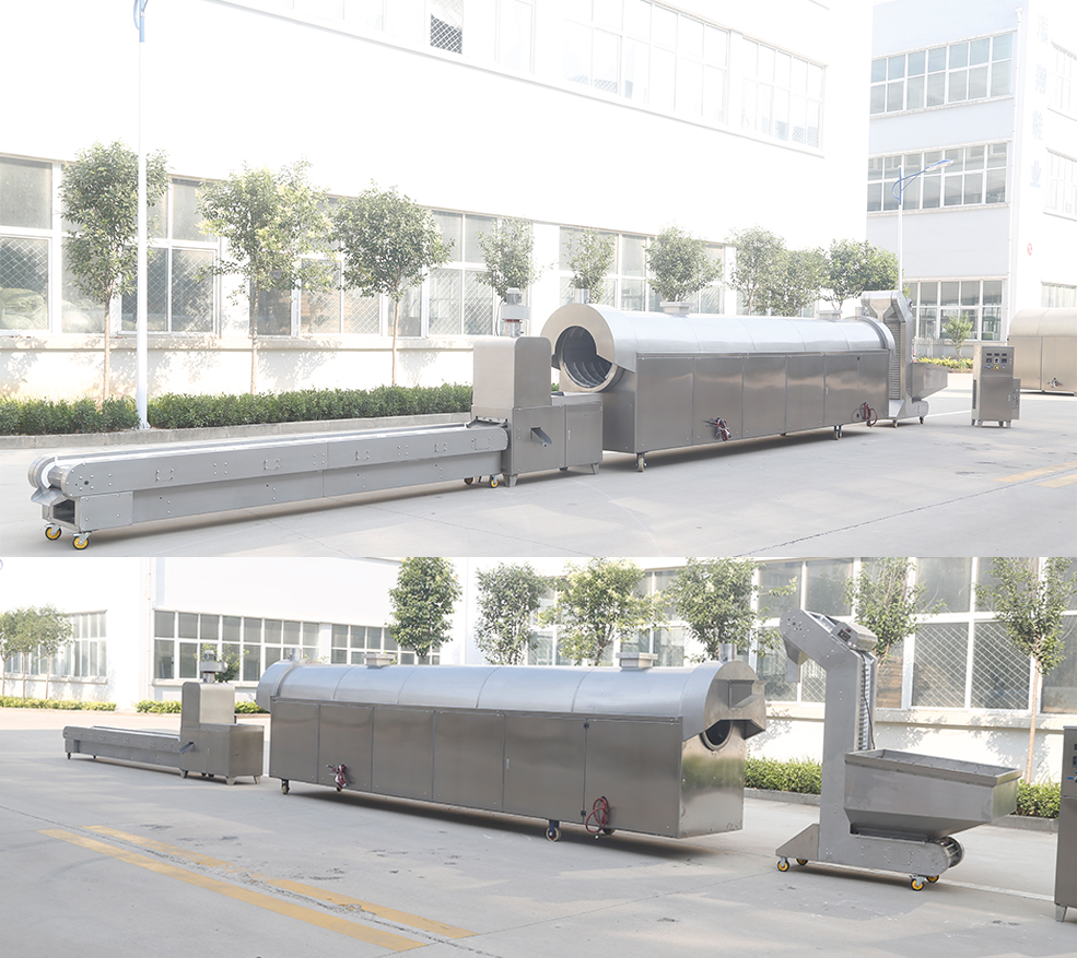 许昌不朽情缘MG-中国官方网站电磁烘炒流水线炒货机实拍