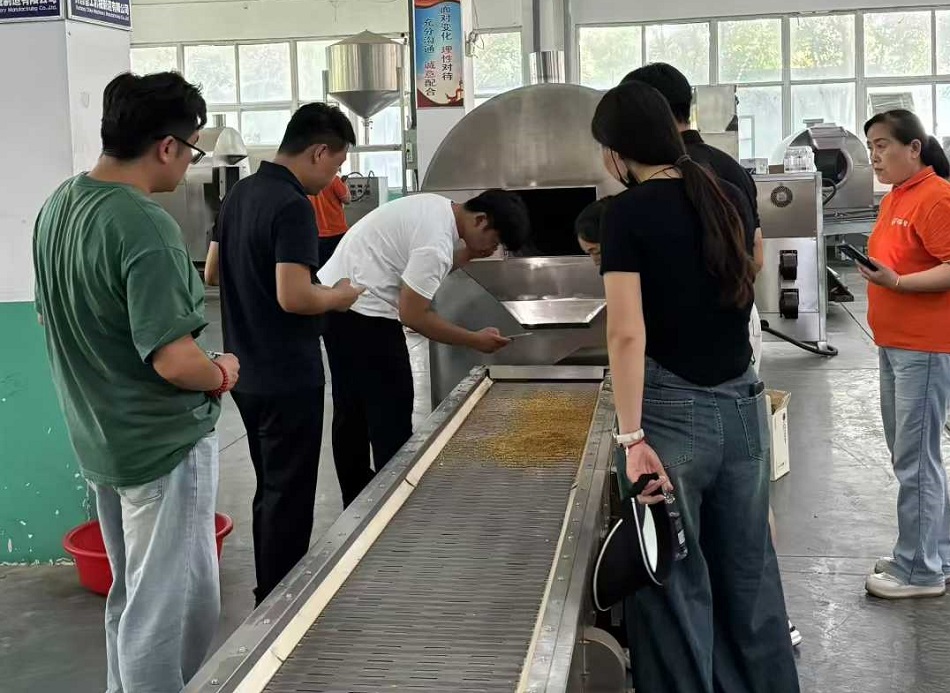 流水线炒苦荞设备